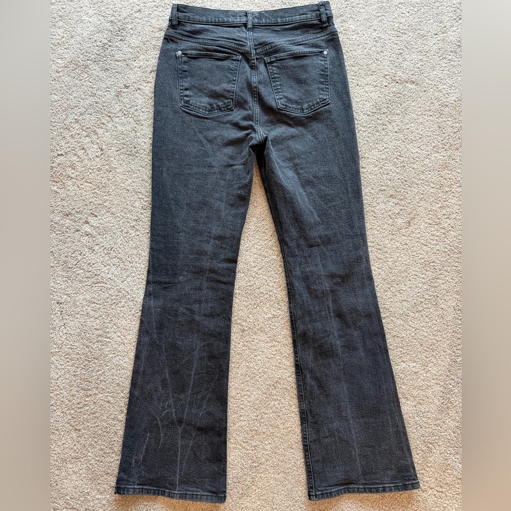 Free People/We The Free French Girl Flare Jeans, "Misty Black" Wash, Size 28 EUC - Picture 5 of 7
